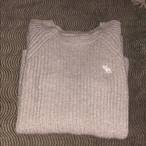Tan high-low knitted sweater